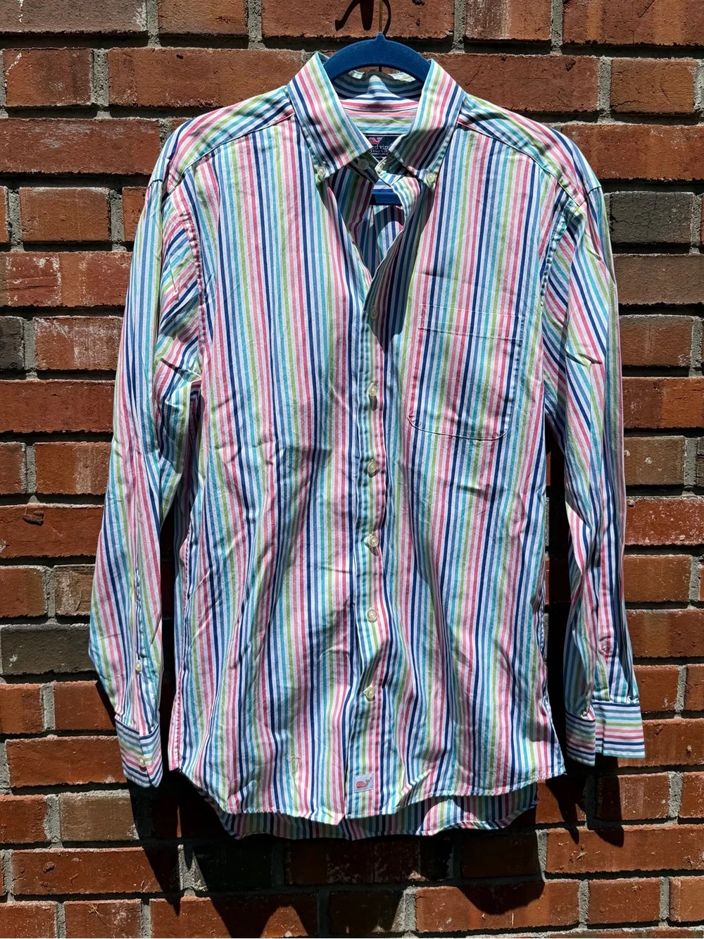 Vineyard Vines Multicolor Stripe Classic fit Murray Button-Down Shirt Size M
